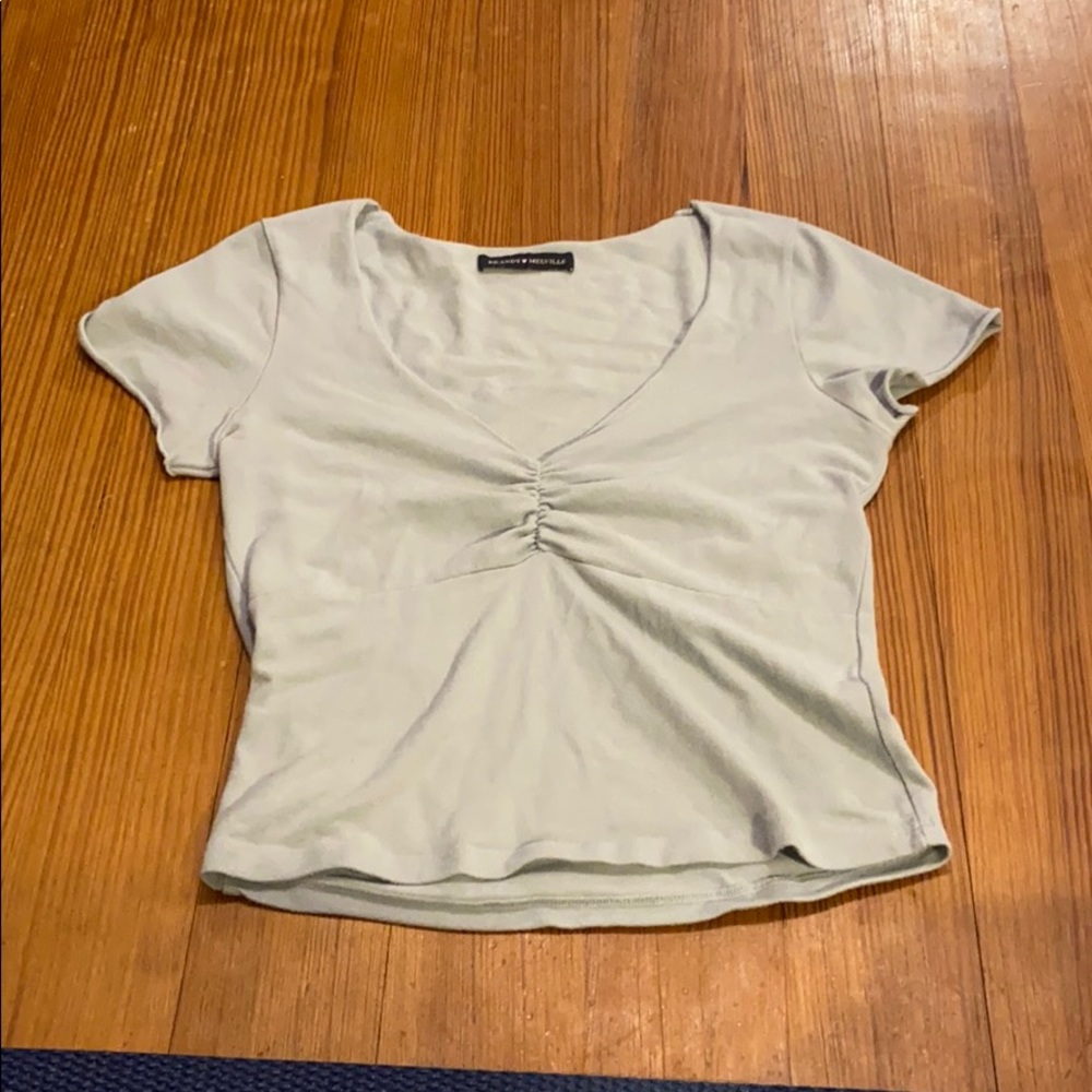 nwot brandy melville baby blue gina top